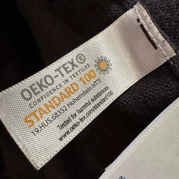 Lands’ End Dark Navy Heavyweight Open Front Cardigan Size XL 18 Cotton Blend - Picture 8 of 9